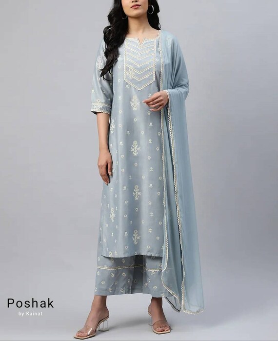 pure silk kurta set for ladies