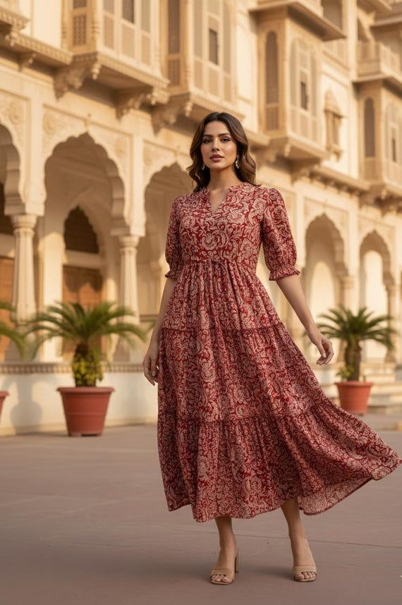 knee length dresses for ladies Long Summer Dress main image 0