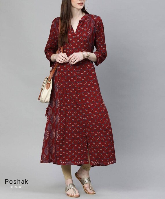 Buy Madhuram Textiles Women's Rayon Printed Jacket Style Anarkali Long Gown  Kurta (XXXL, Purple, MM-1028 PR 3XL) - at Best Price Best Indian Collection  Saree - Gia Designer