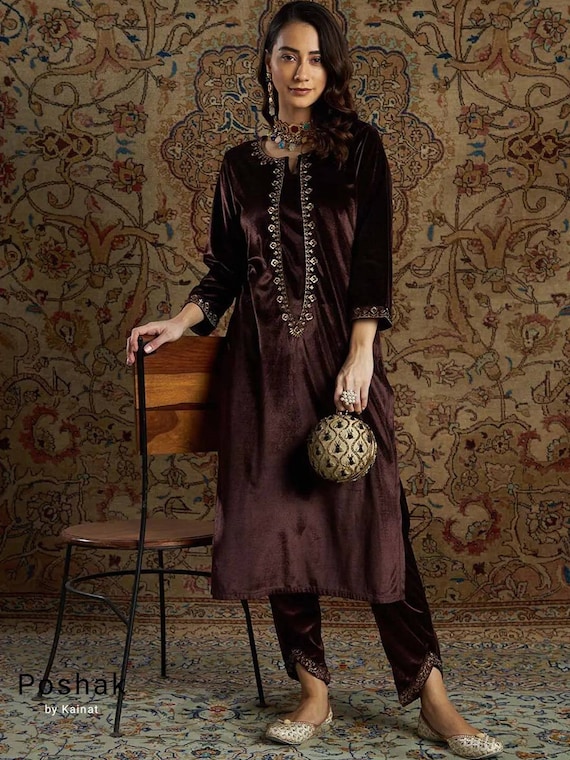 14 luxurious velvet kurtas to consider for Diwali and other winter