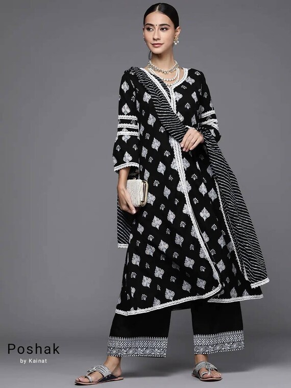 Cotton Women Kurta Sets Printed