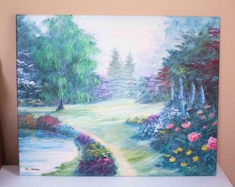Spring Landscape Painting on canvas