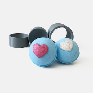 Sphere with heart Bath Bomb Mold 3D Printed Bath Bomb Mould