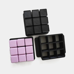 Cube shaped Maker Press Mold Multipress shaped Easy to Use Bath Bomb Mold 3d Printed Bath Bomb Mold PETG Plastic Mold Sturdy Craft Mold