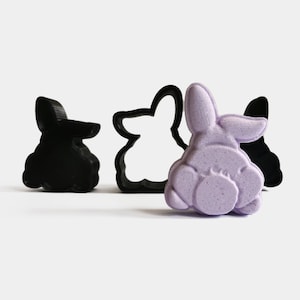 Osterhase Badebombe Form Hase Form Einfach zu verwenden Badebombe Form 3D bedruckt Bad Bombe Form PETG Kunststoffform Stabile Bastelform