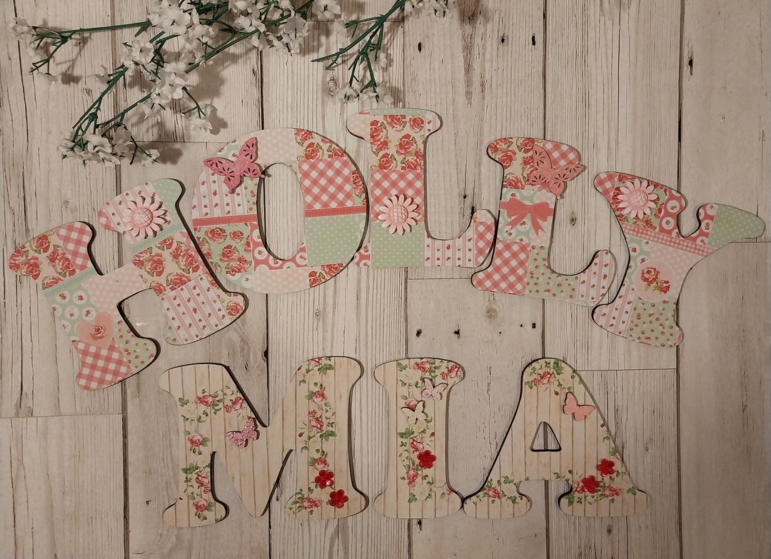 Personalized Toy Box Letters: Handmade MDF Initial Wall Decor - Etsy