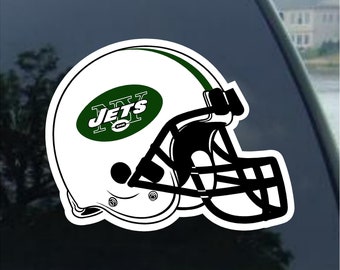 New York Helmet Logo Car Bumper Sticker Decal 5 X 4 hotprint Jets Football