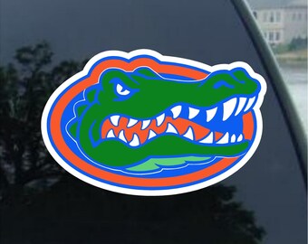 Florida Gators Gator Head Decals - 4 Pack Vinyl Stickers For Cars & Windows