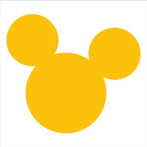 Mickey Mouse Vinyl Decal car window, mirror, bumper, yeti, laptop, cornhole sticker Yellow