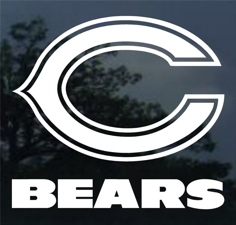 Chicago Bears vinyl decal car bumper window mirror laptop Etsy