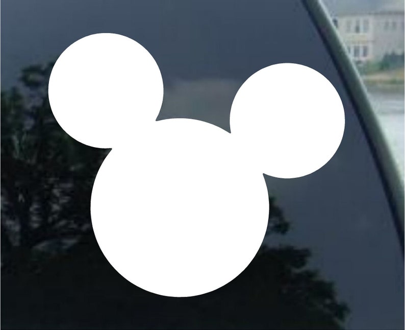 Mickey Mouse Vinyl Decal car window, mirror, bumper, yeti, laptop, cornhole sticker image 1