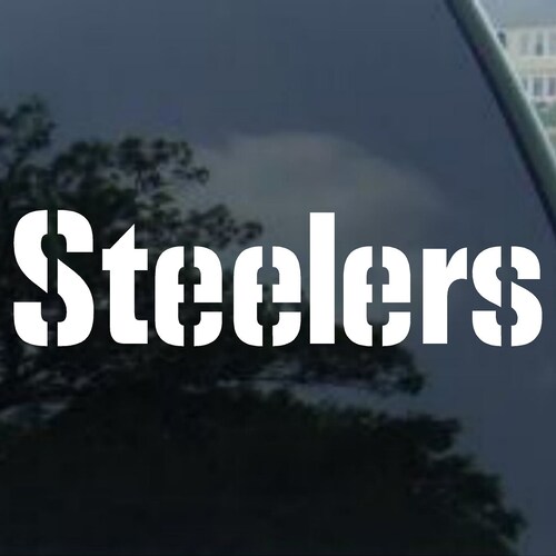 Pittsburgh Steelers Vinyl Decal Car Bumper Mirror Window Etsy