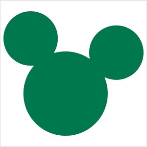 Mickey Mouse Vinyl Decal car window, mirror, bumper, yeti, laptop, cornhole sticker Green