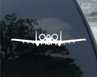 A-10 THUNDERBOLT/ A-10 Warthog Fighter Vinyl decal Window, Mirror, Bumper, laptop sticker
