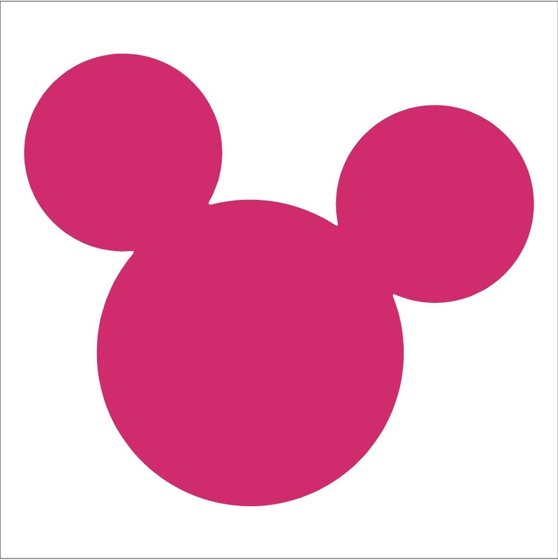 Mickey Mouse Vinyl Decal car window, mirror, bumper, yeti, laptop, cornhole sticker Pink