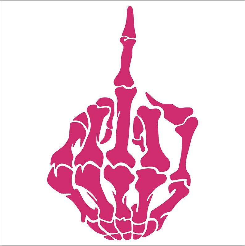 Middle Finger Funny Bumper Sticker Vinyl Decal Shocker JDM