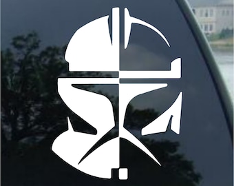 Star Wars Clone Trooper Vinyl Decal Car  Window, Mirror, Bumper, Laptop, yeti, cornhole sticker