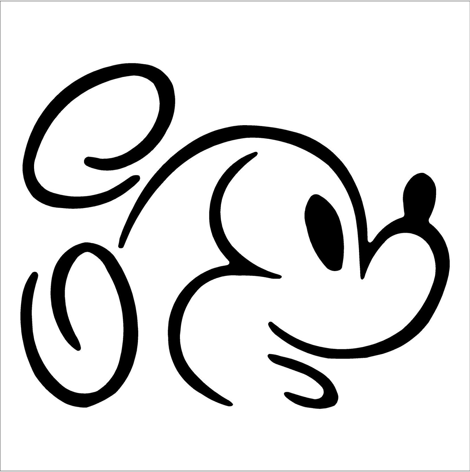 Mickey Mouse Vinyl Decal Car Window Mirror Laptop Yeti Etsy