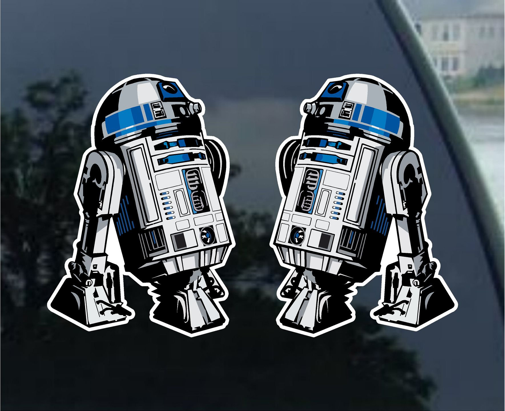 Star Wars R2D2 Vinyl Decal Car Window Mirror Bumper Laptop Etsy