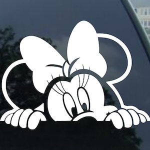 MINNIE MOUSE Vinyl decal  car Window, Mirror, Bumper, laptop, yeti, cornhole sticker