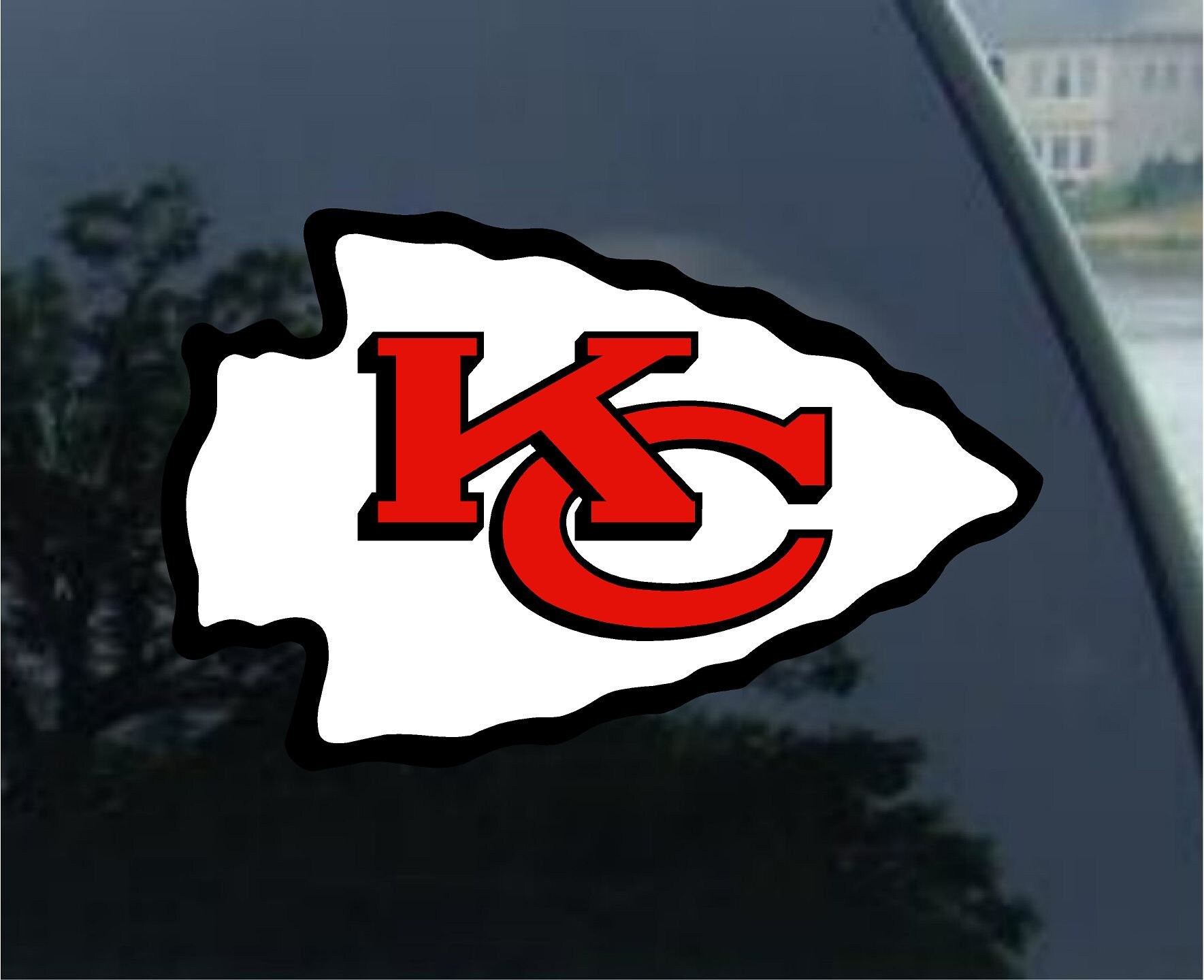 KANSAS CITY CHIEFS Vinyl Decal car window, bumper, mirror, laptop, ye…