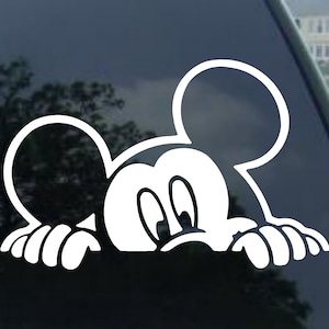 Mickey Mouse Vinyl decal Car window, Mirror, bumper, laptop, yeti, cornhole sticker