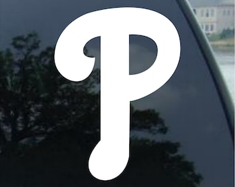 PHILADELPHIA PHILLIES Vinyl decal  car window, mirror, bumper, laptop, Yeti , cornhole sticker