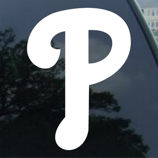 PHILADELPHIA PHILLIES Vinyl decal  car window, mirror, bumper, laptop, Yeti , cornhole sticker