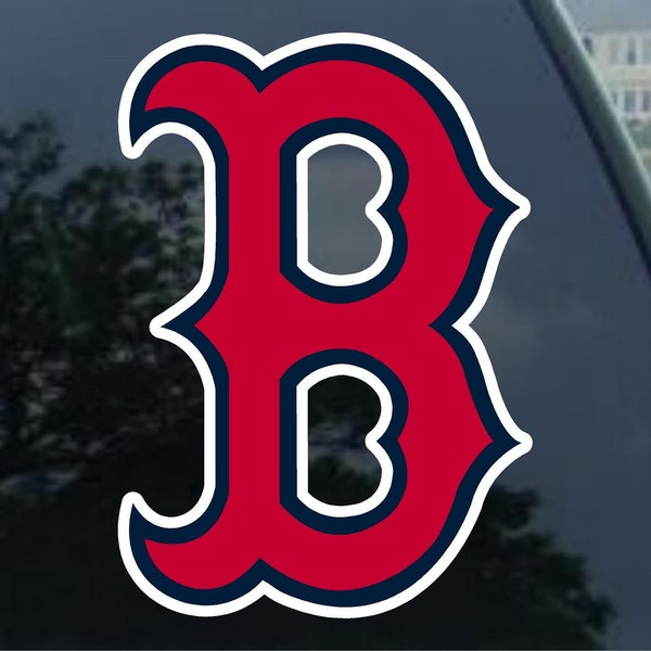 BOSTON RED SOX vinyl decal car window, mirror, bumper, laptop, yeti, cornhole sticker
