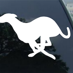 GREYHOUND DOG/ greyhound running vinyl decal car  window, mirror, bumper, laptop, yeti sticker