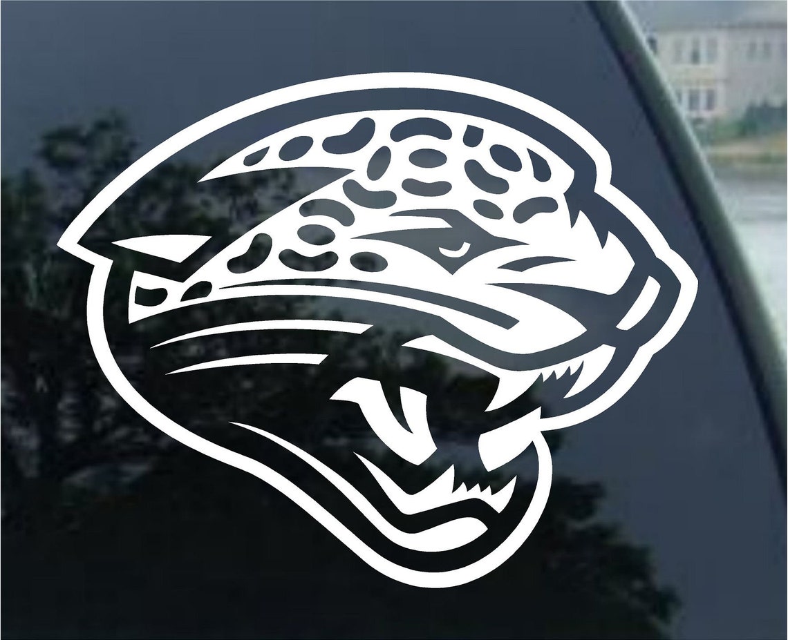 Jacksonville Jaguars vinyl Decal car window mirror bumper Etsy