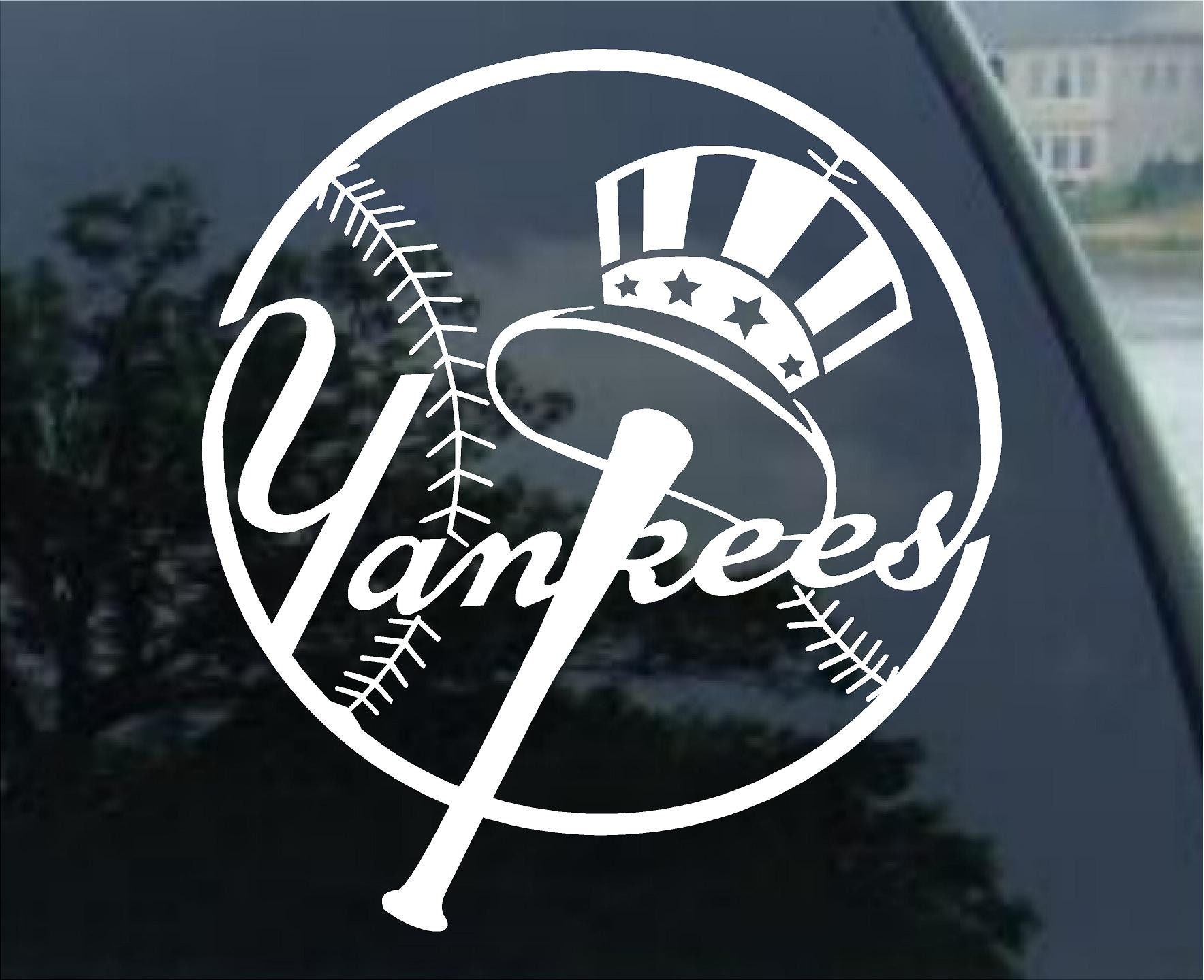 NEW YORK YANKEES vinyl decal car window bumper mirror Etsy