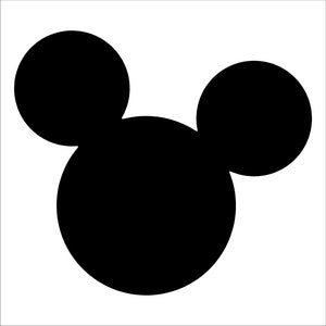 Mickey Mouse Vinyl Decal car window, mirror, bumper, yeti, laptop, cornhole sticker Czarny