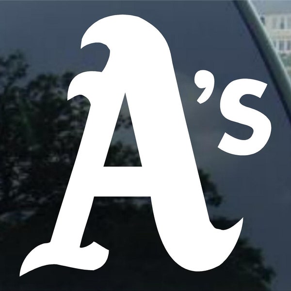 OAKLAND ATHLETICS  Vinyl decal Car window, Mirror, bumper, laptop, yeti, cornhole sticker