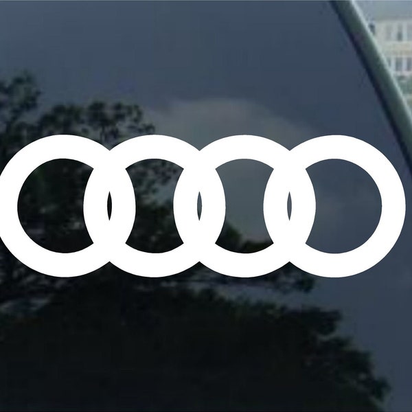 Audi Rings vinyl Decal Sticker