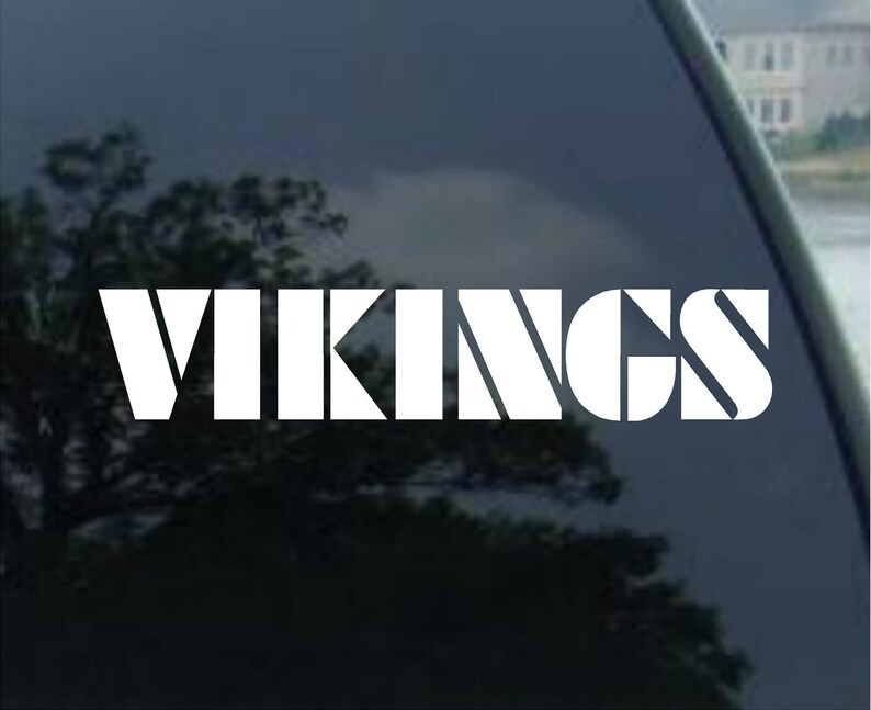 Minnesota Vikings Vinyl Decal Car Window Mirror Bumper Etsy