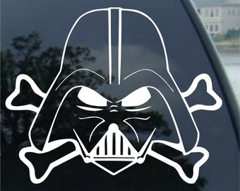 Star Wars Darth Vader Vinyl Decal Car Window, Mirror, Bumper, Laptop, yeti, cornhole Sticker