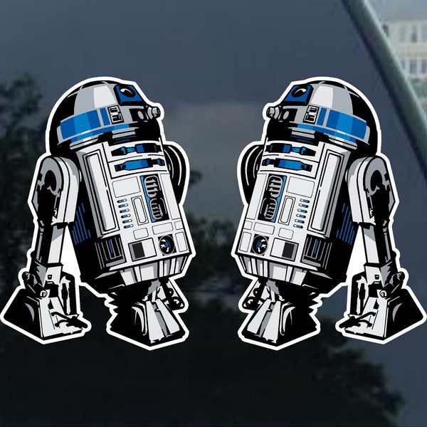 Star Wars R2D2 Vinyl Decal Car Window, Mirror, bumper, laptop, yeti,  cornhole sticker