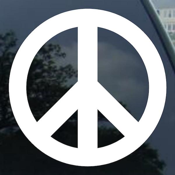 Peace Sign vinyl decal car window, mirror, bumper, laptop, yeti, cornhole sticker