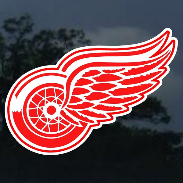 Detroit Redwings vinyl decal Car window, bumper, mirror, laptop, yeti, cornhole sticker