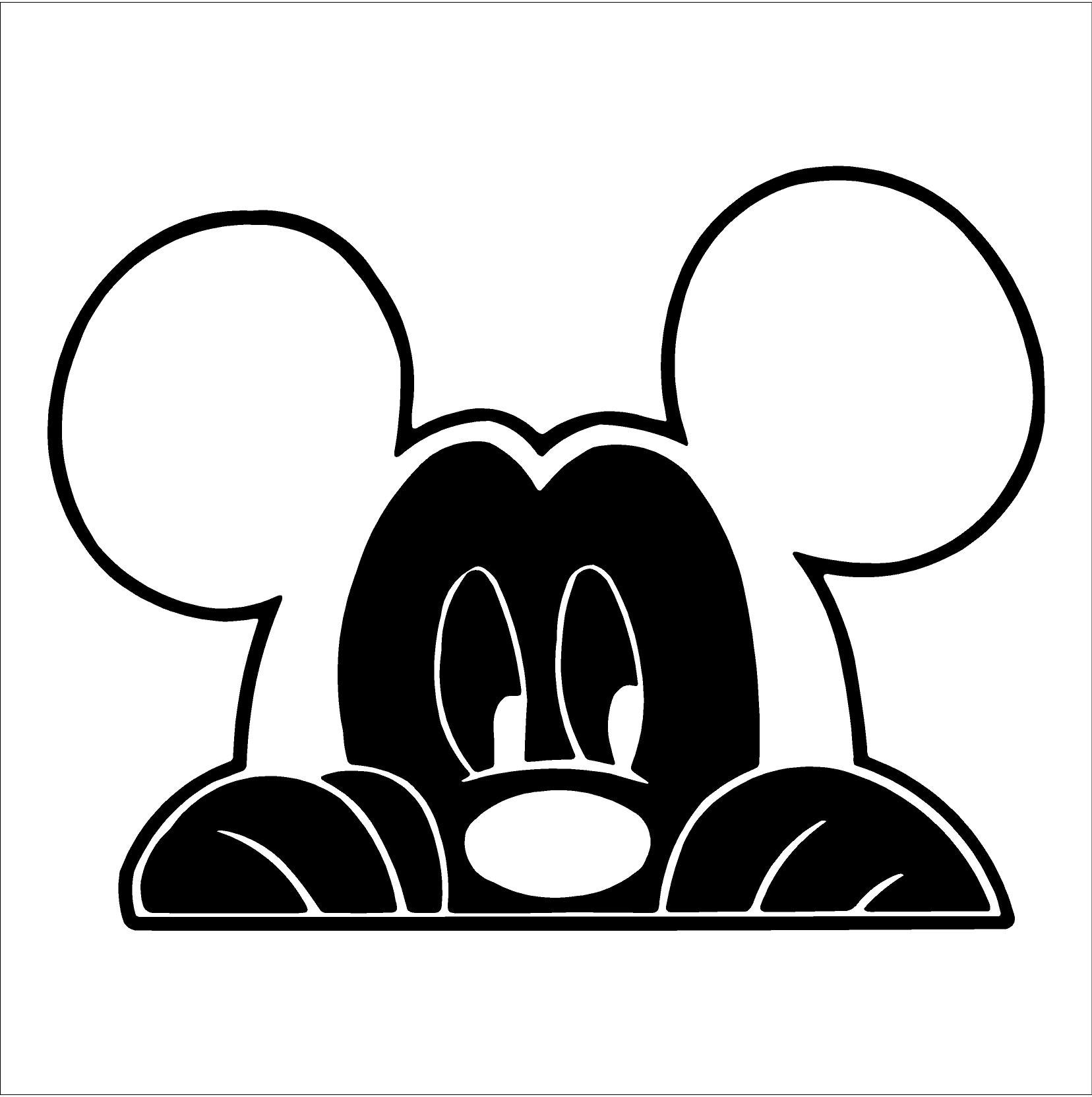 Mickey Mouse Vinyl Decal Car Window Mirror Bumper Laptop Etsy
