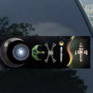 COEXIST SCIFI Vinyl decal car  Window, Bumper, Mirror,  Laptop, Yeti cornhole  sticker