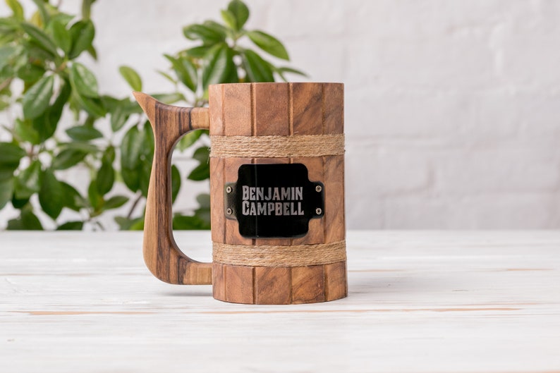 Personalized Mug Custom Mug Wood Beer Mug Beer Gifts Beer Etsy