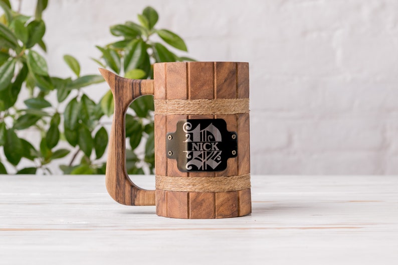 Personalized Mug Custom Mug Wood Beer Mug Beer Gifts Beer Etsy