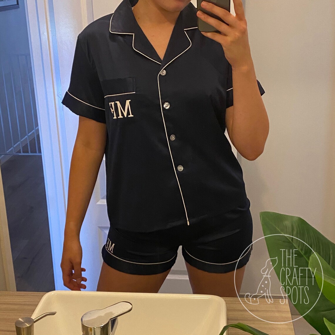 Personalised satin pyjamas | Etsy