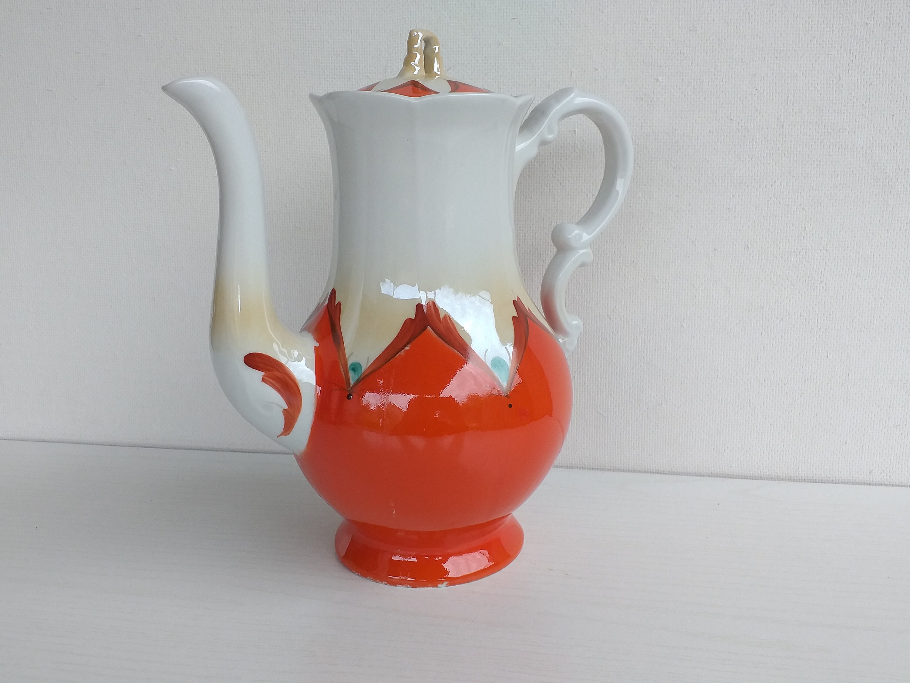 Soviet Vintage Porcelain Teapot the USSR Etsy