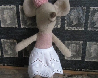 Skirt for Maileg Mouse, Big Sister.   Broderie Anglaise.