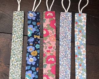 Liberty Fabric Dummy Clip,  Pacifier Clip.  Soother Clip.  Baby Gift