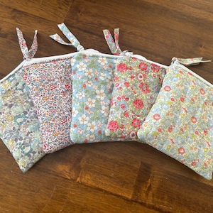 Liberty Fabric Small Pouch. Mini Make-up Bag, Coin Purse, Child's Pocket Money Purse. Cosmetics Pouch.