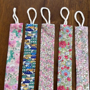 Liberty Fabric Dummy Clip,  Pacifier Clip. Fabric Dummy Clip. Soother Clip. Discontinued Fabrics.